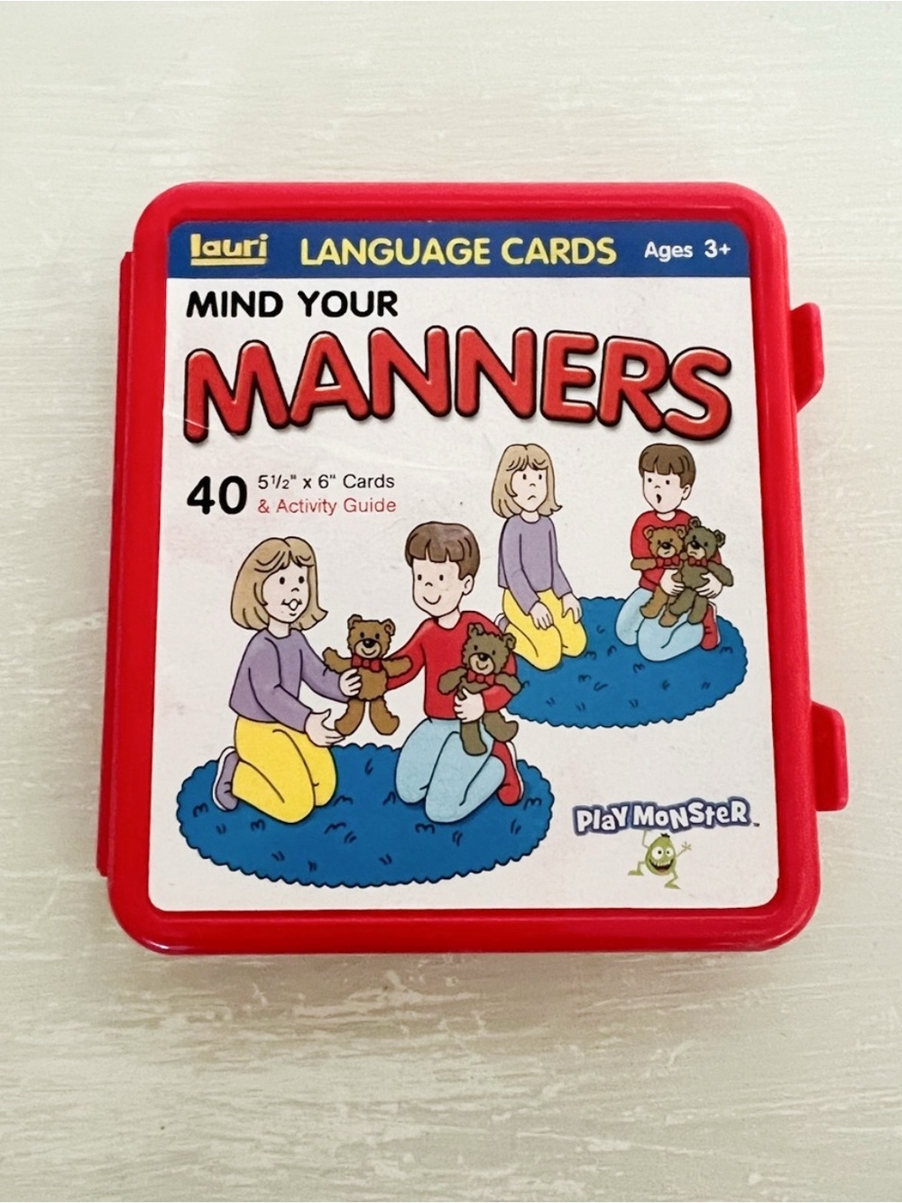 Lauri Mind Your Manners Language Cards 40 Cards Complete Set PlayMonster